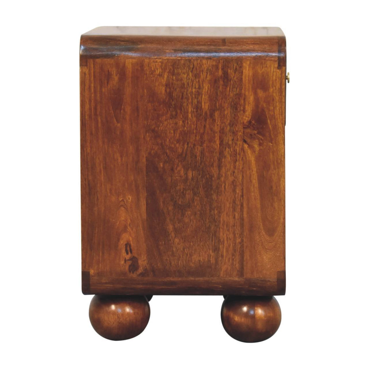 Open Woven Bedside Table, 1 Drawer - Chestnut by Unique Piece Furniture