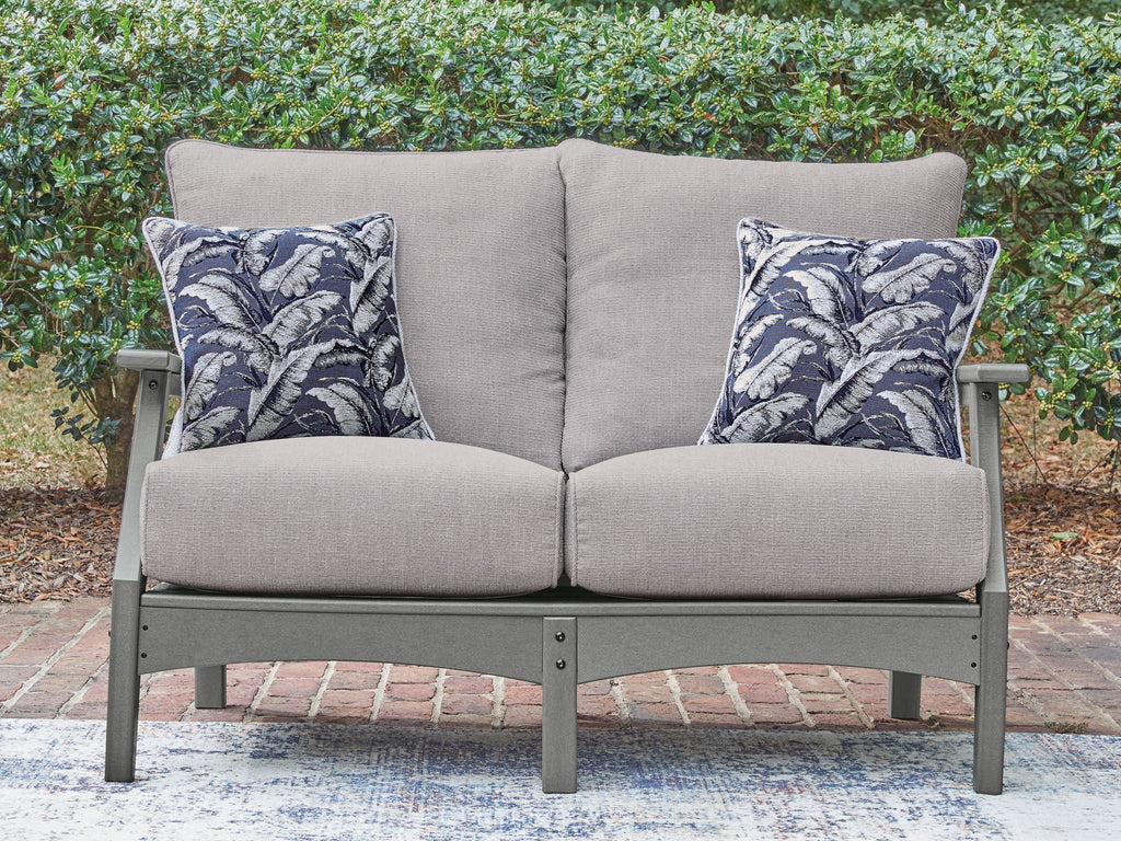 Cove Beach - Loveseat With Cushion - Gray by Unique Piece Furniture