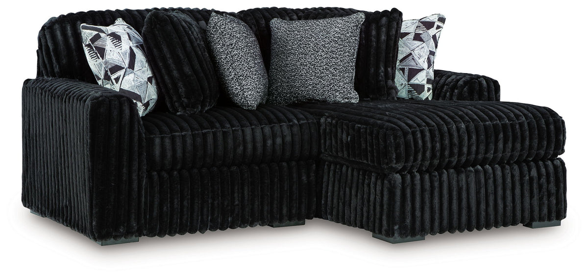 Midnight-Madness - Sectional - Onyx by Unique Piece Furniture