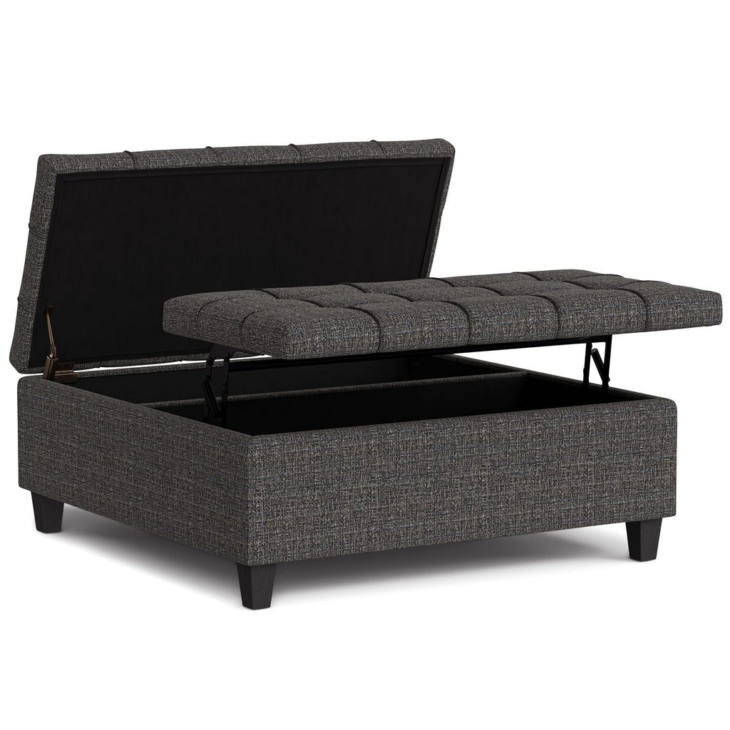 Harrison - Upholstered Coffee Table Storage Ottoman by Unique Piece Furniture