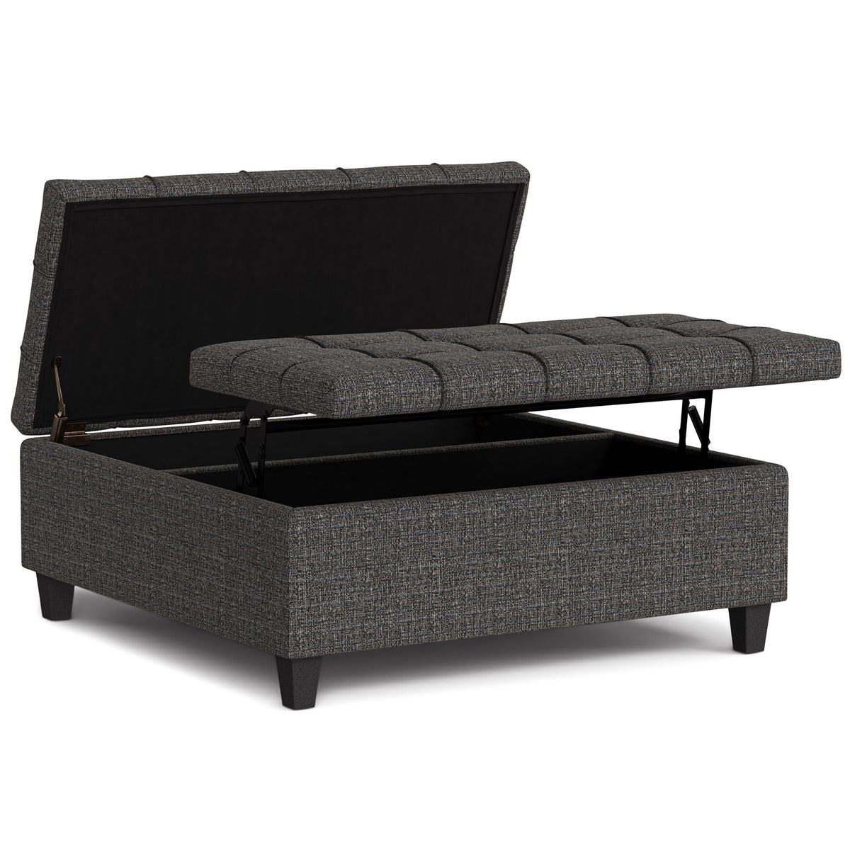 Harrison - Upholstered Coffee Table Storage Ottoman by Unique Piece Furniture