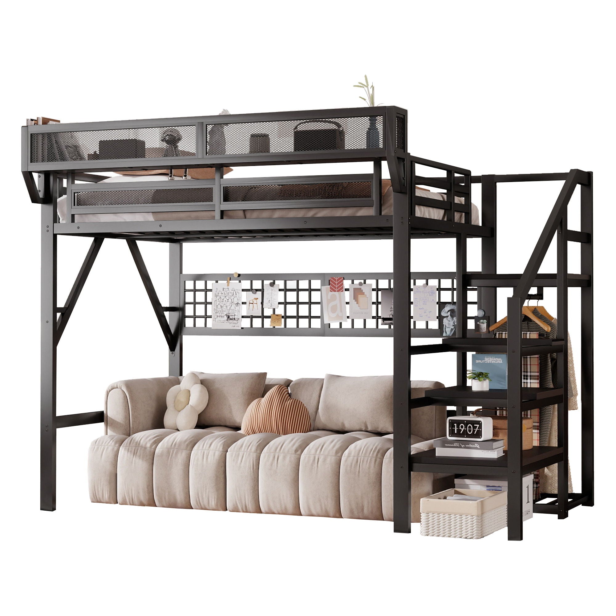 Loft Bed With Stairs And Storage by Unique Piece Furniture