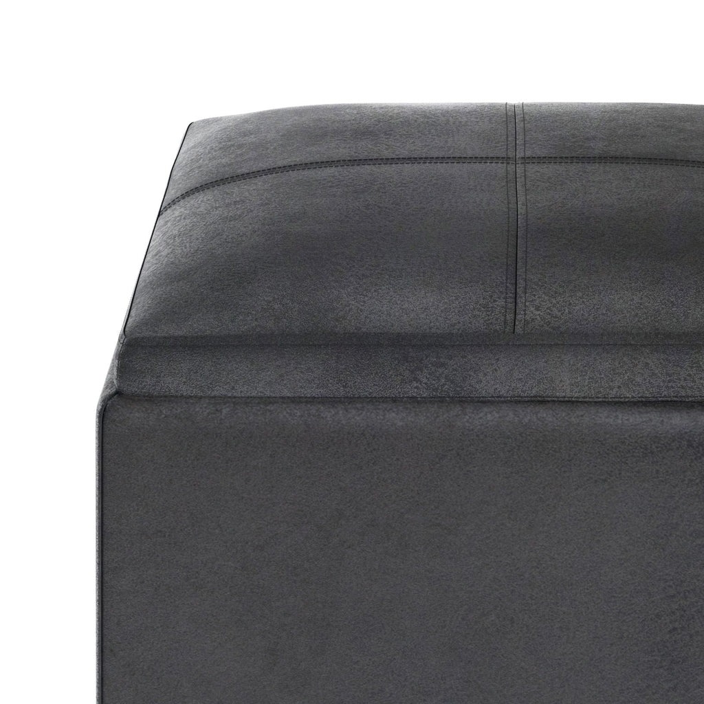 Rockwood - Upholstered Cube Storage Ottoman With Tray by Unique Piece Furniture