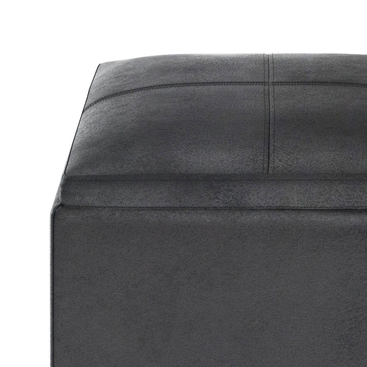 Rockwood - Upholstered Cube Storage Ottoman With Tray by Unique Piece Furniture