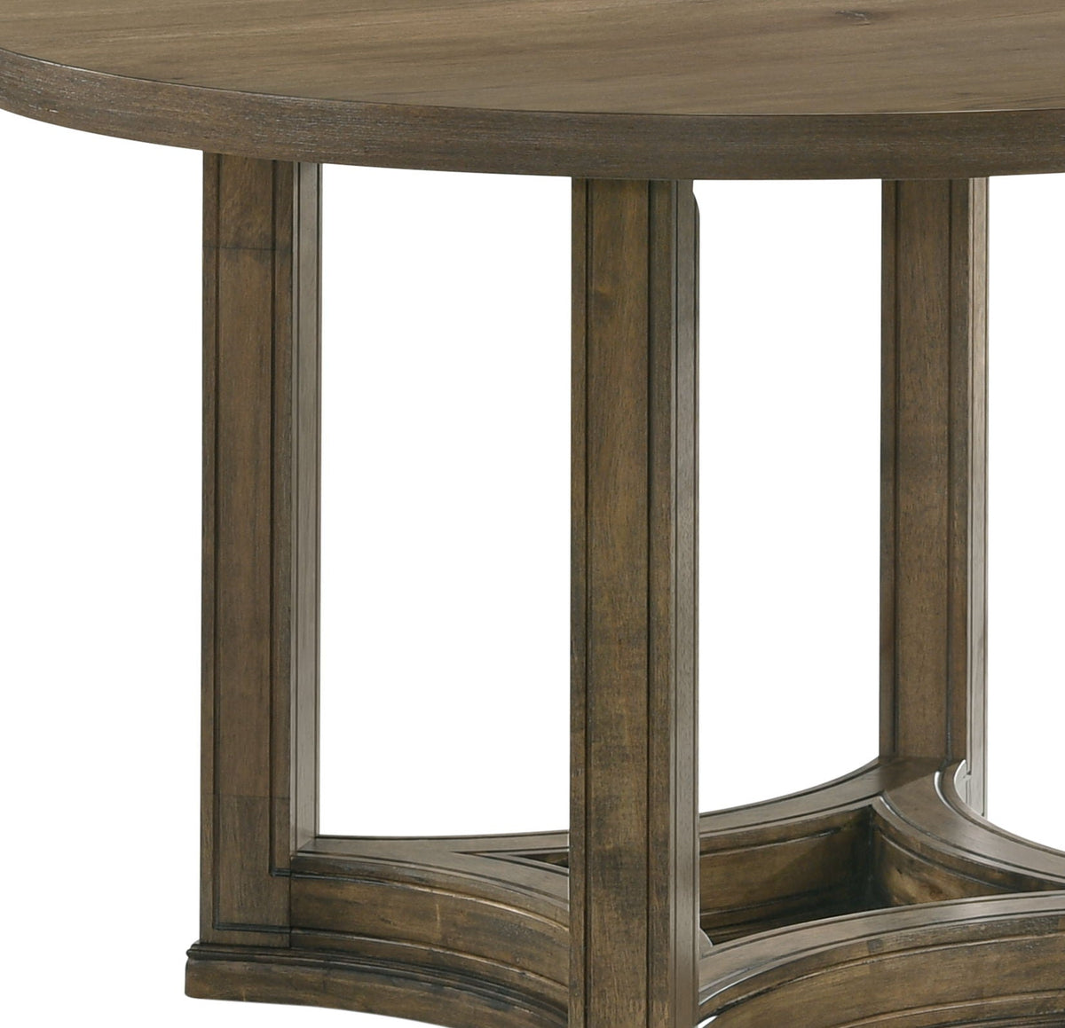 Parfield - Weathered Round Dining Table - Oak by Unique Piece Furniture