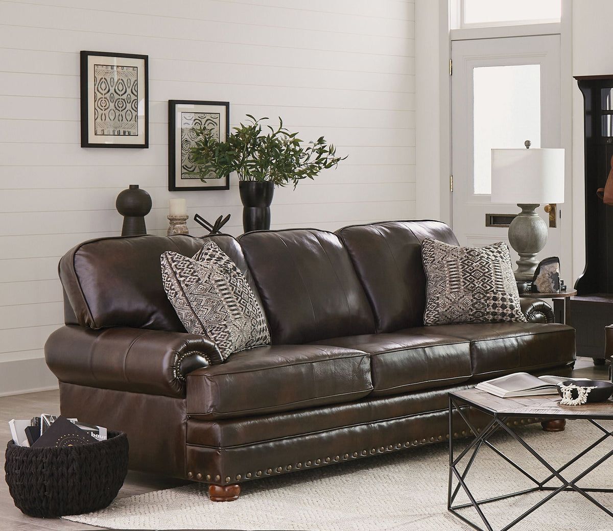 Roberto - Leather Sofa - Cocoa by Unique Piece Furniture