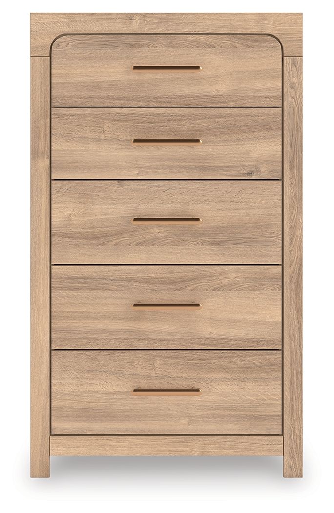 Kinlanni - Five Drawer Chest - Tan by Unique Piece Furniture
