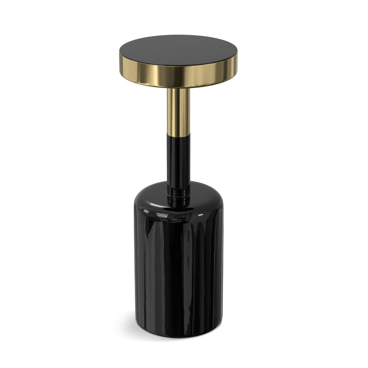 Frannie - Side Table - Gold / Black by Unique Piece Furniture