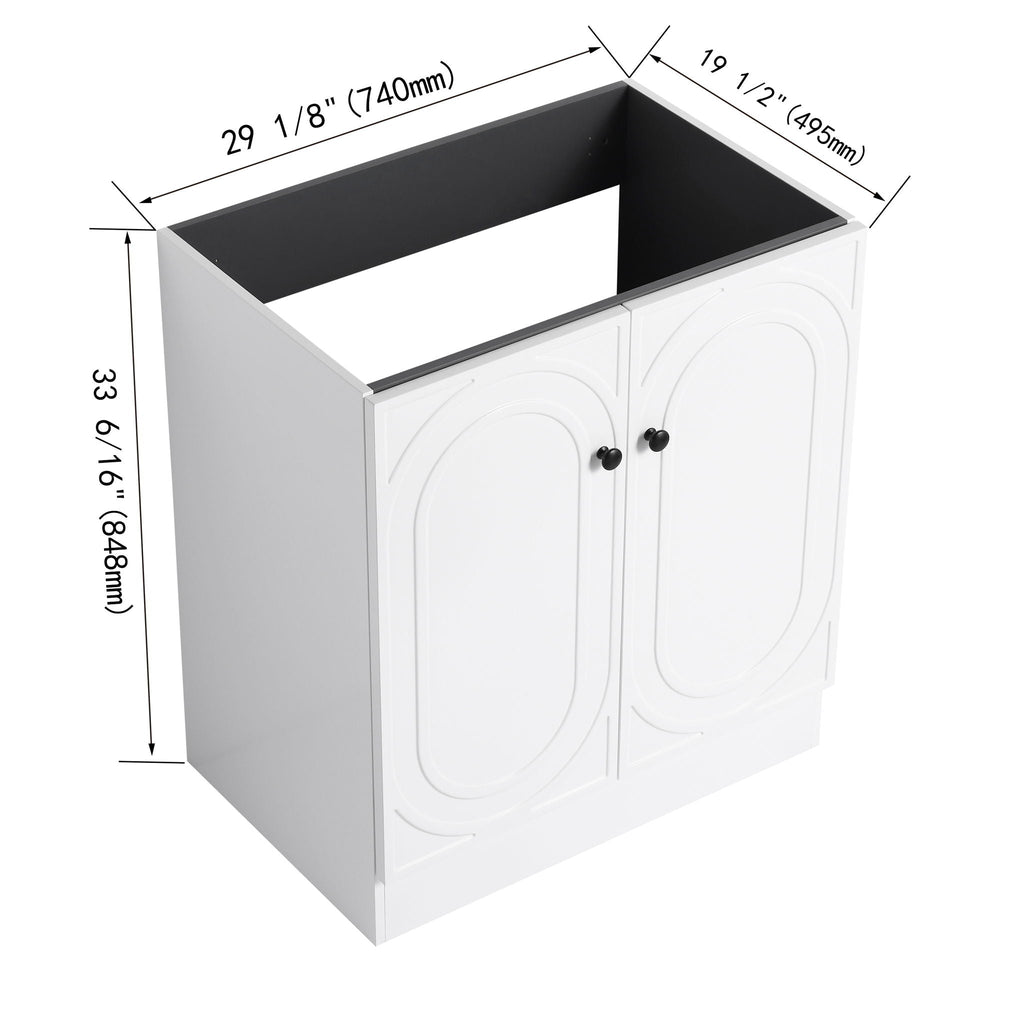 Modern Freestanding Bathroom Vanity With Soft Close Cabinet Doors by Unique Piece Furniture