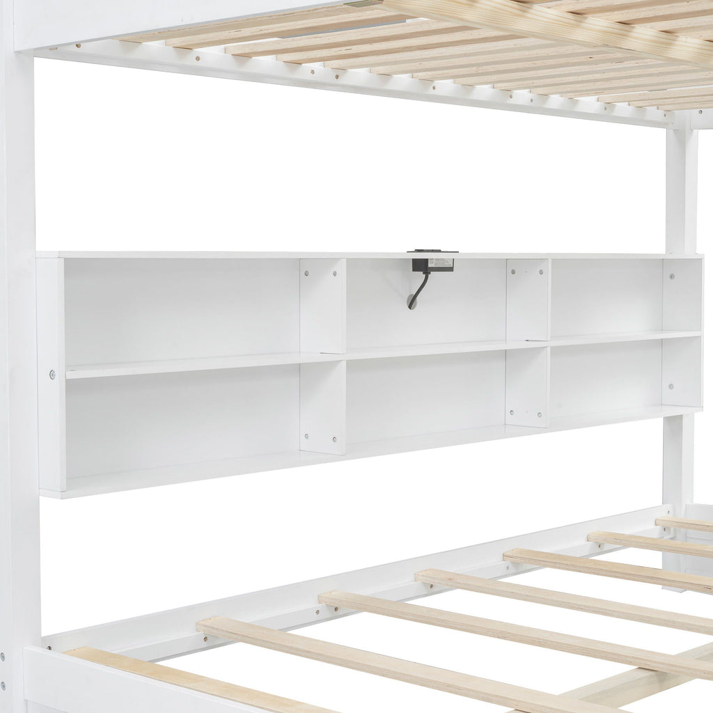 Bunk Bed With Storage Cabinets And USB Ports by Unique Piece Furniture