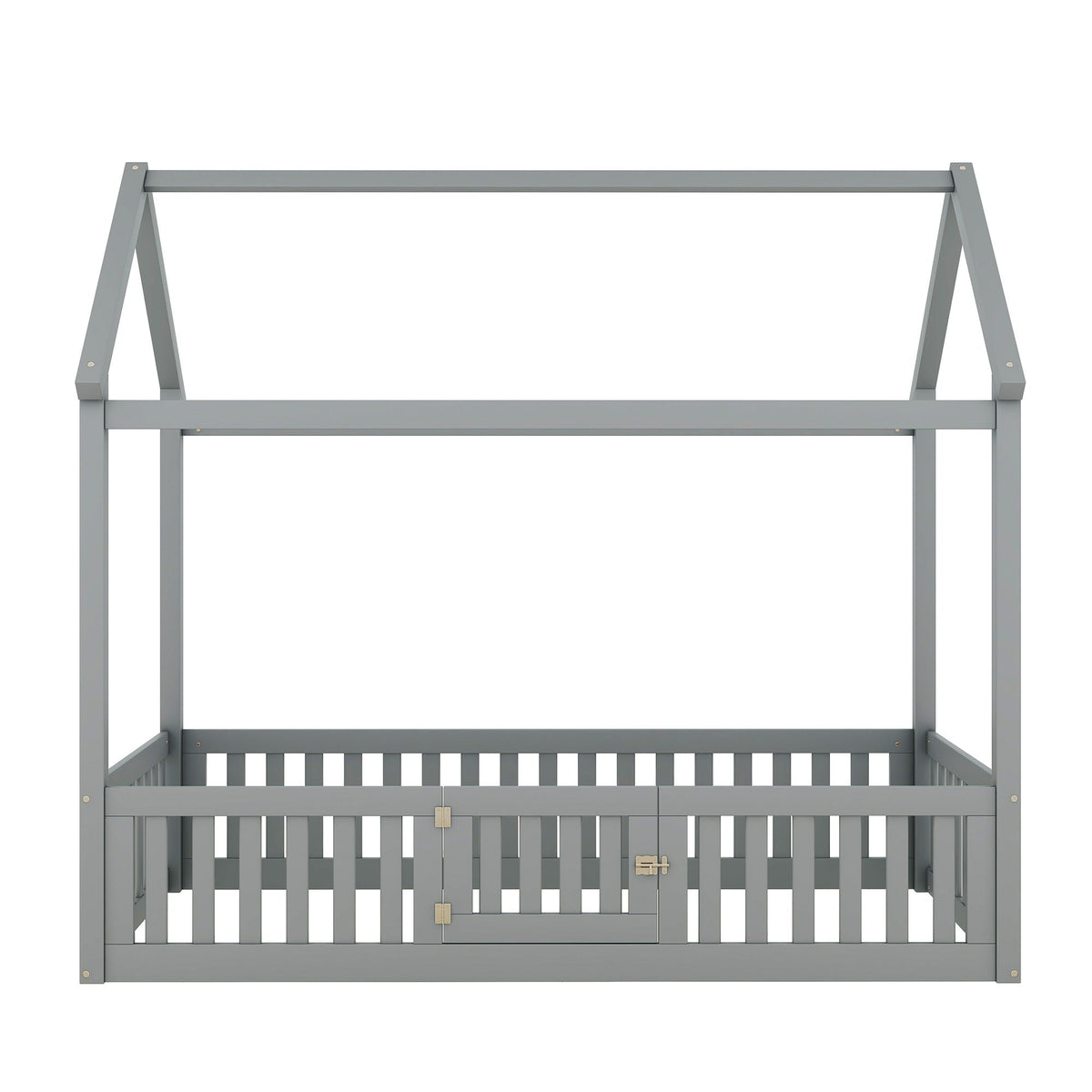 Wood House Bed With Fence And Door by Unique Piece Furniture