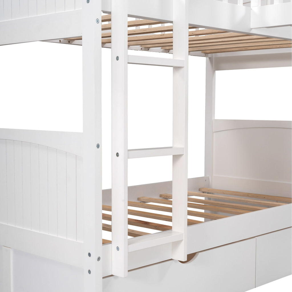 Bunk Bed With Loft And 2 Drawers by Unique Piece Furniture