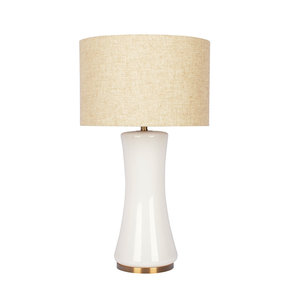 Cascade - Lamp Base Table Lamp - Beige / Gold / White by Unique Piece Furniture