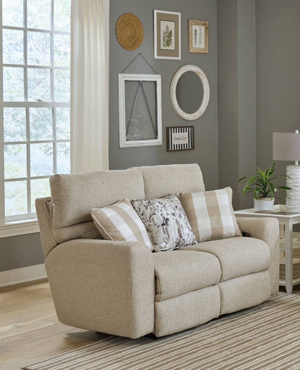 Searsport - Power Headrest Reclining Loveseat by Unique Piece Furniture