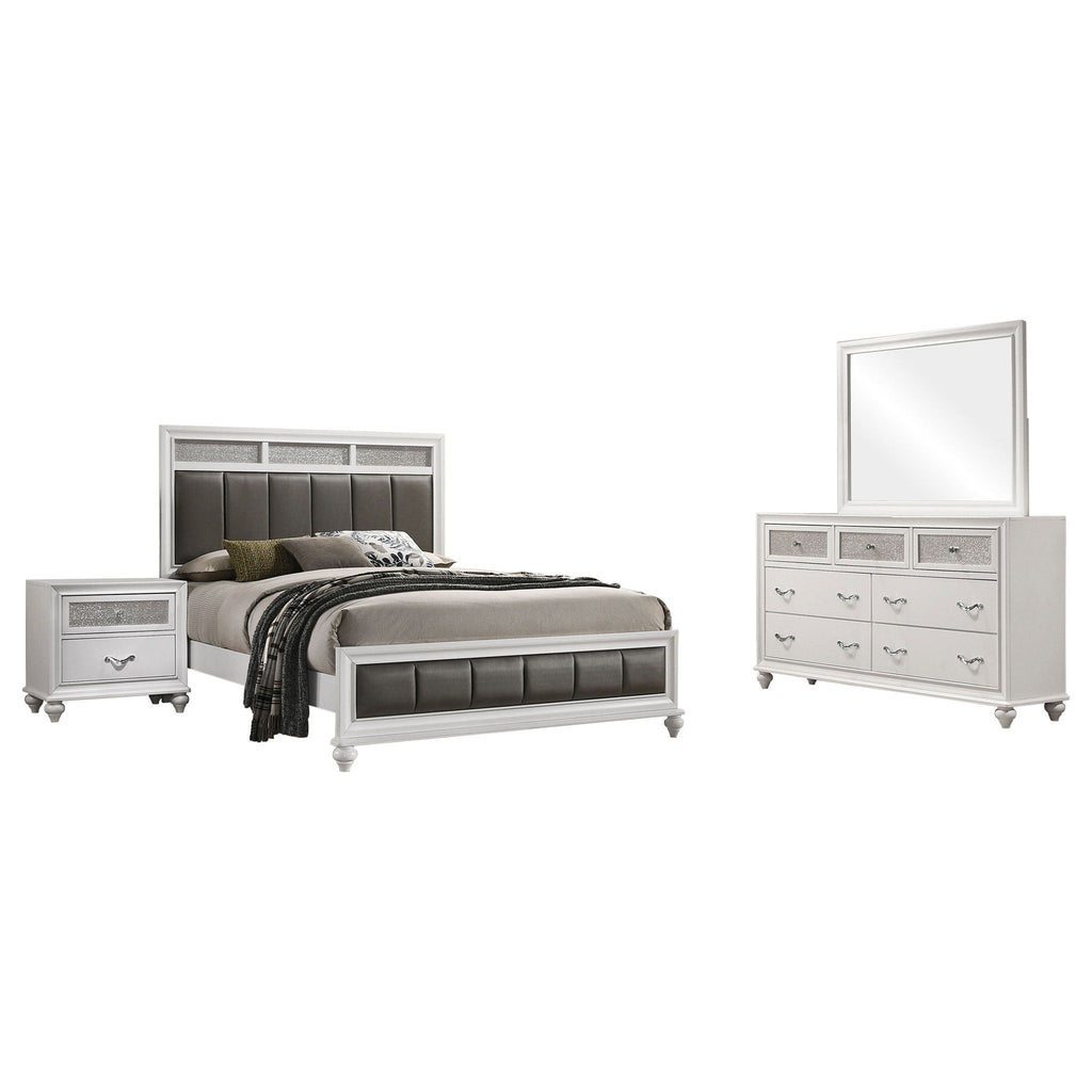 Barzini 4-piece Queen Bedroom Set White by Unique Piece Furniture