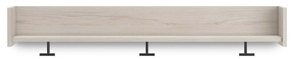 Socalle - Wall Mounted Coat Rack w/Shelf - Light Natural by Unique Piece Furniture
