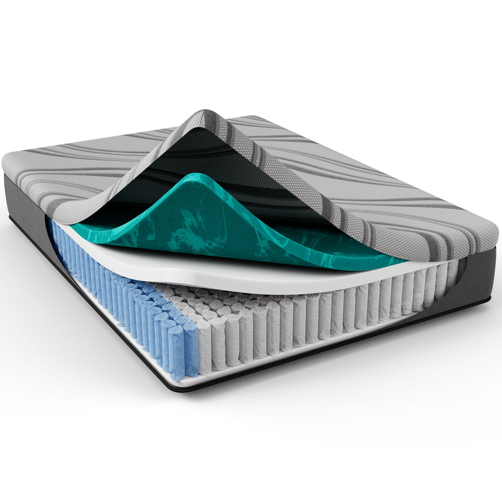 Bib Nl - 12" Pro Gel Hybrid Medium Mattress by Unique Piece Furniture