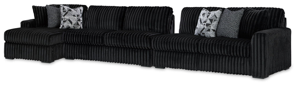 Midnight-Madness - Sectional - Onyx by Unique Piece Furniture