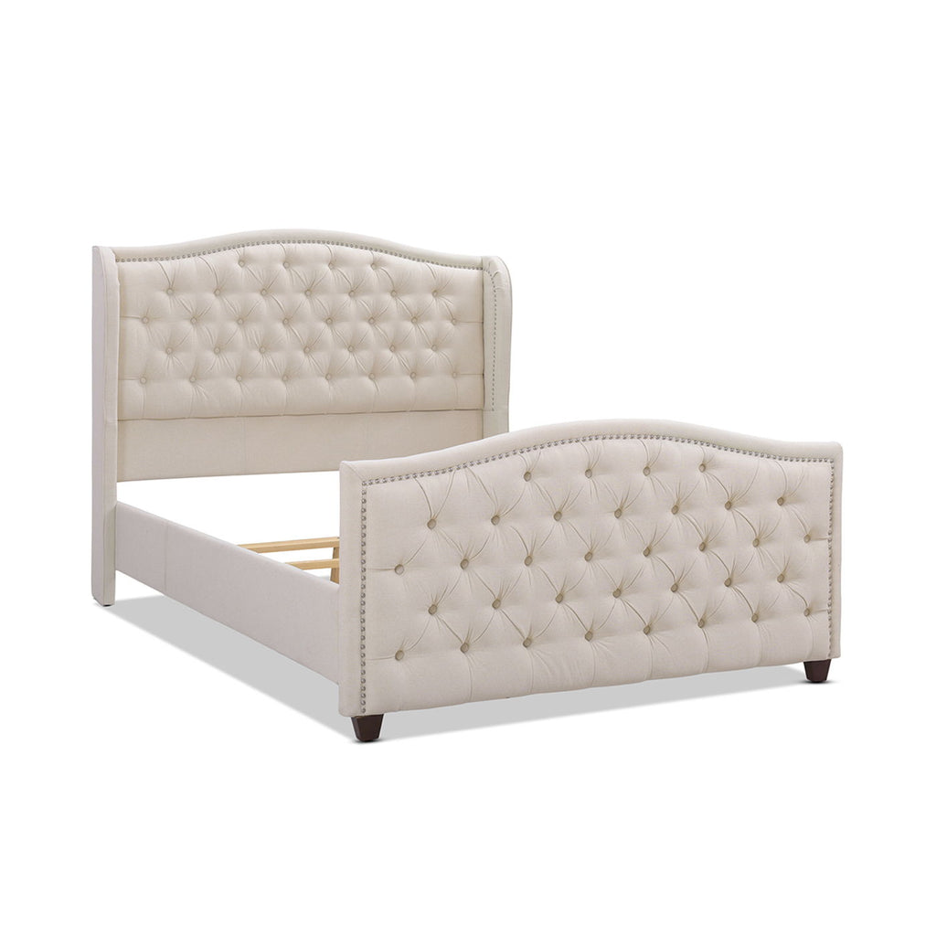 Marcella - Upholstered Shelter Headboard Bed Set by Unique Piece Furniture