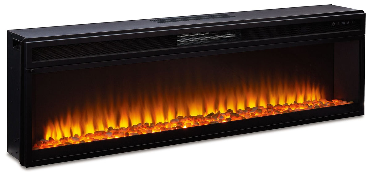 Entertainment Accessories - Wide Fireplace Insert - Black by Unique Piece Furniture