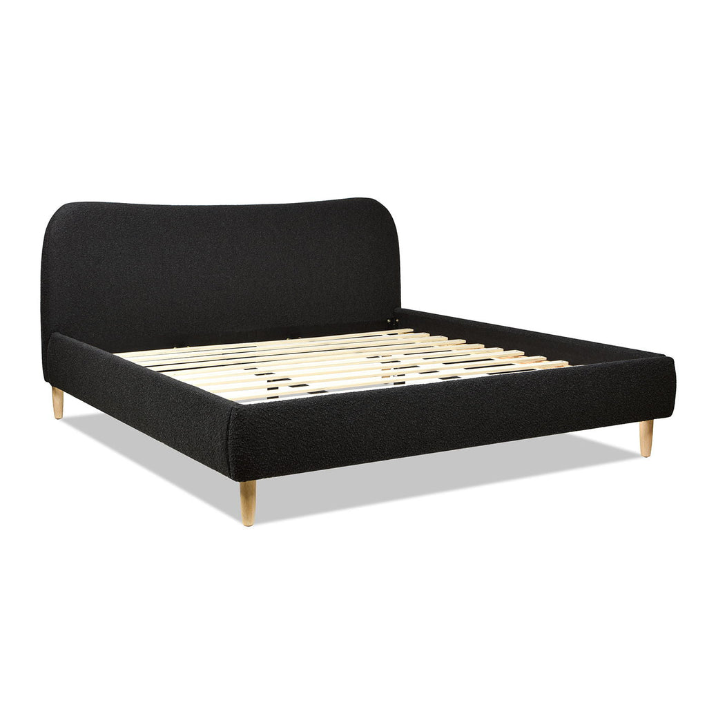Roman - Curved Headboard Upholstered Platform Bed by Unique Piece Furniture