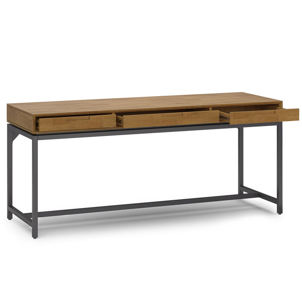 Banting - Mid Century Wide Desk, Handcrafted by Unique Piece Furniture
