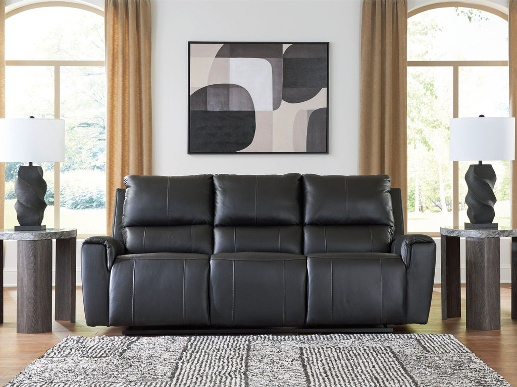 Glossmore - Reclining Sofa - Black by Unique Piece Furniture