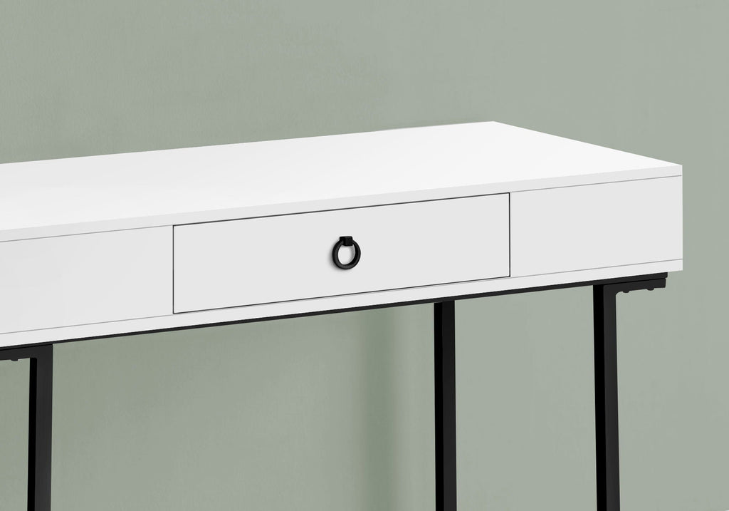 Computer Desk For Home Office, Glossy, Storage Drawer by Unique Piece Furniture