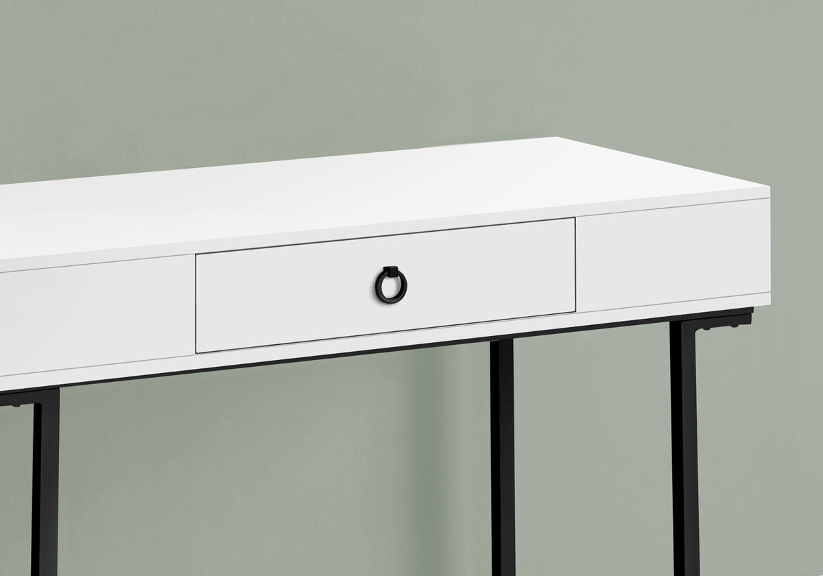Computer Desk For Home Office, Glossy, Storage Drawer by Unique Piece Furniture