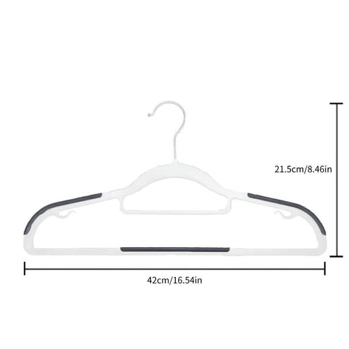 10-Pack: Heavy-Duty Plastic Anti-Skid Clothes Hangers by DailySale