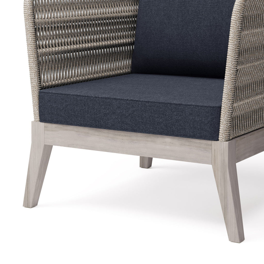 Santiago - Outdoor Conversation Chair - Slate Gray by Unique Piece Furniture