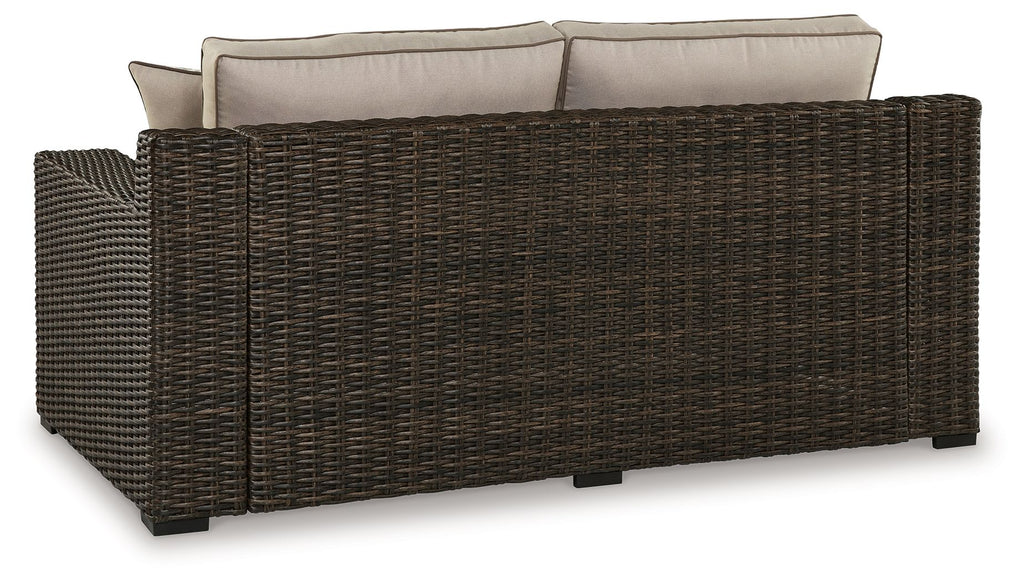 Coastline Bay - Loveseat W/Cushion - Brown by Unique Piece Furniture