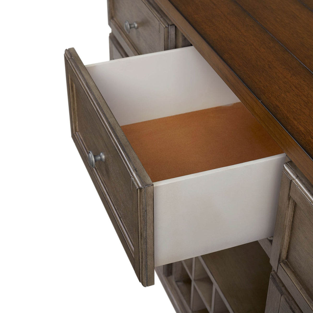 Rustic 2 Tone Sever With Powerpack - Gray by Unique Piece Furniture