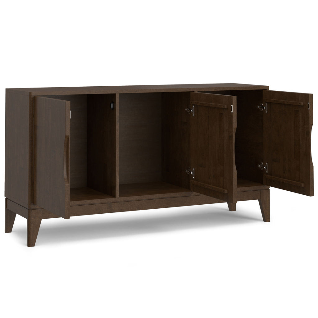 Harper - 3 Door Sideboard Buffet / Storage Cabinet - Walnut Brown by Unique Piece Furniture
