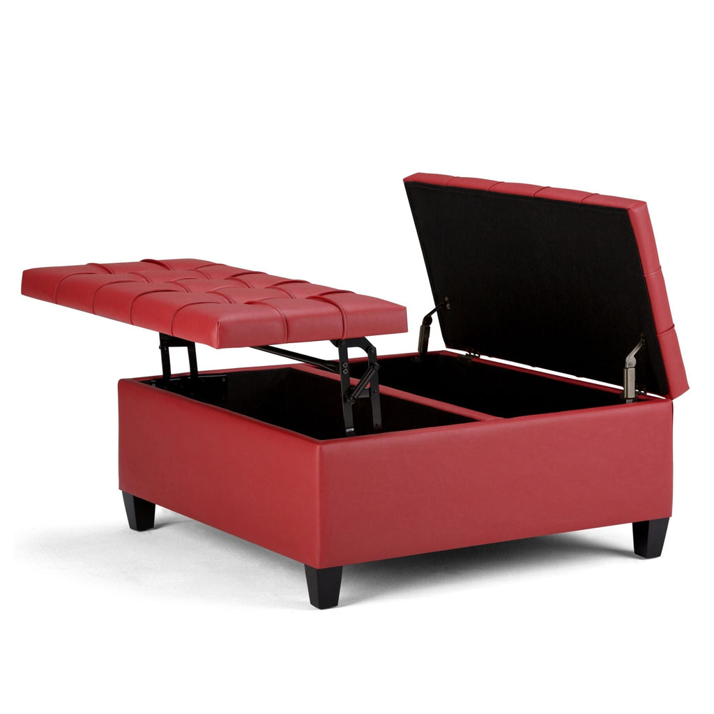 Harrison - Upholstered Coffee Table Storage Ottoman by Unique Piece Furniture