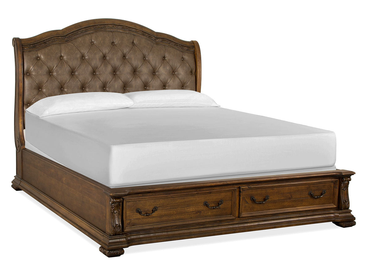 Durango - Upholstered Sleigh Storage Bed by Unique Piece Furniture