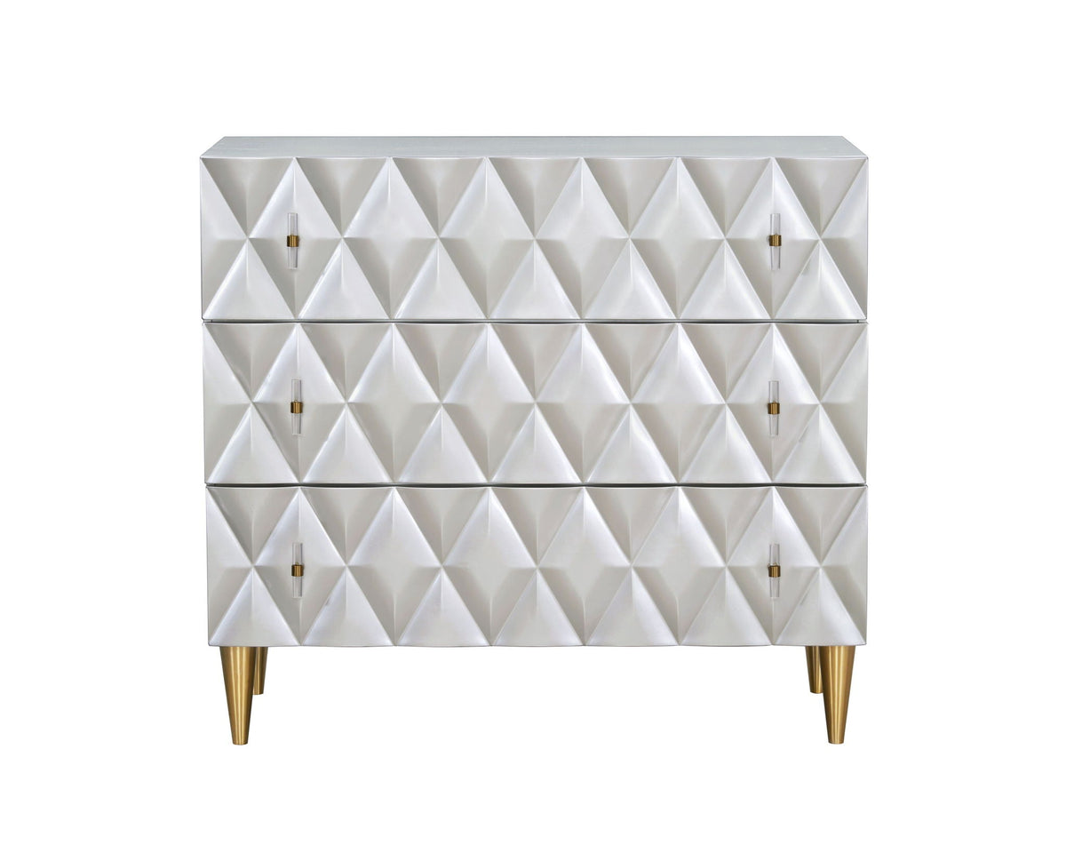 Anson - Console Cabinet - Silver / Champagne by Unique Piece Furniture
