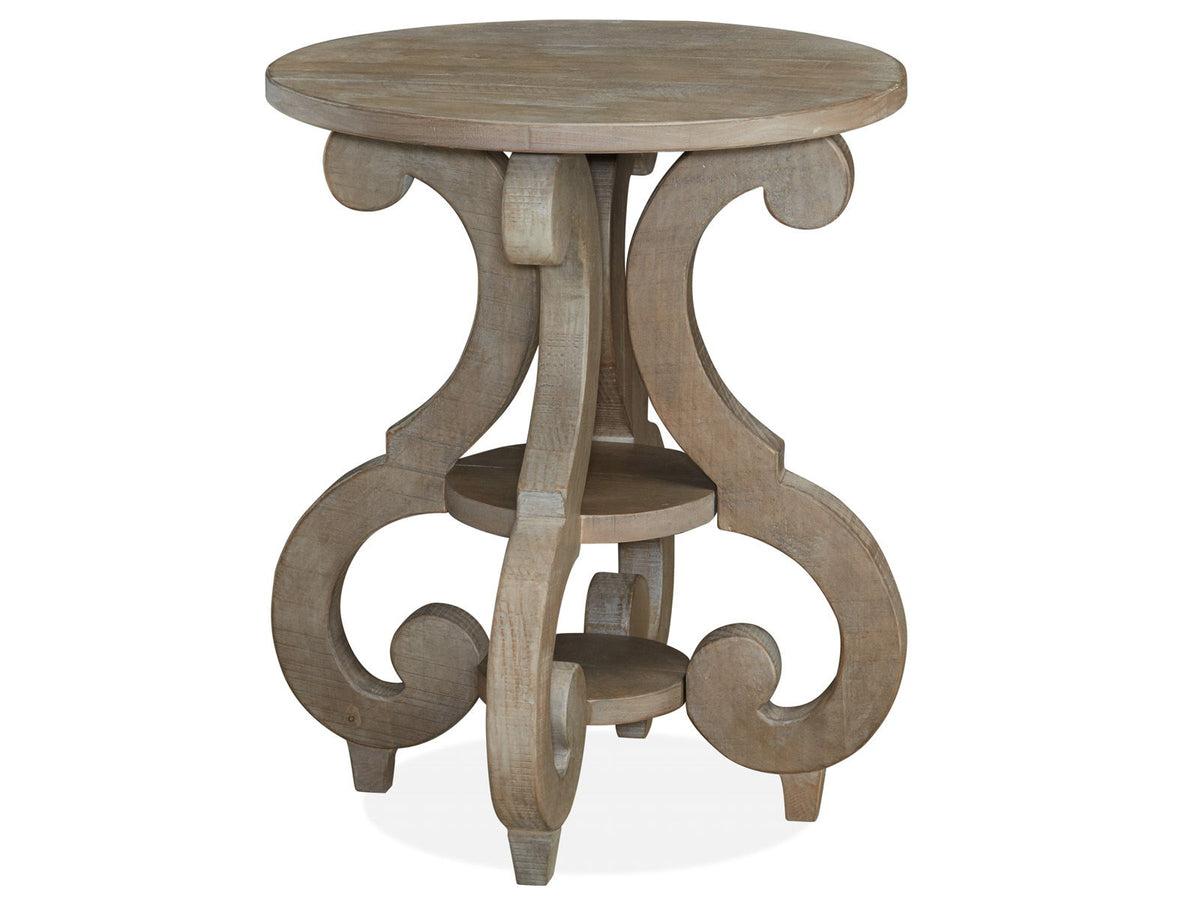 Tinley Park - Round Accent End Table - Dove Tail Gray by Unique Piece Furniture