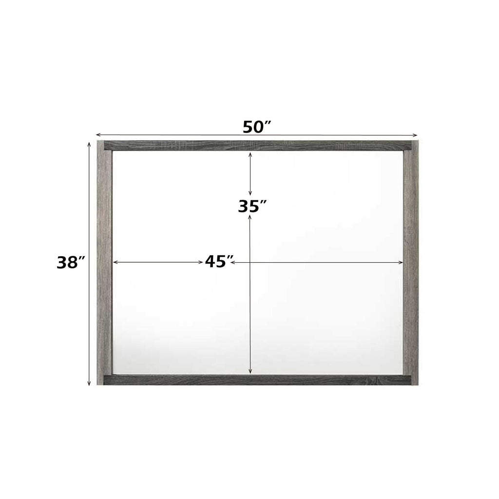 Jehoram - Mirror - Gray by Unique Piece Furniture