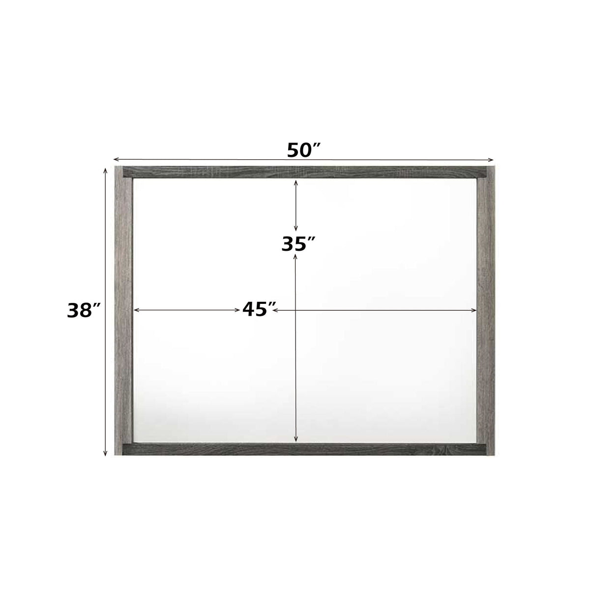 Jehoram - Mirror - Gray by Unique Piece Furniture