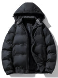 Men's Plus Size Hooded Padded Winter Coat by Simply Love