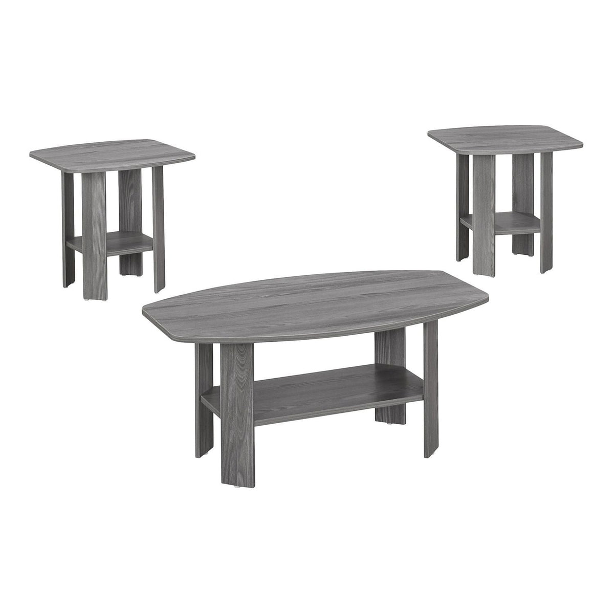 Table Set, Coffee, End, Side, Accent For Living Room (Set of 3) by Unique Piece Furniture