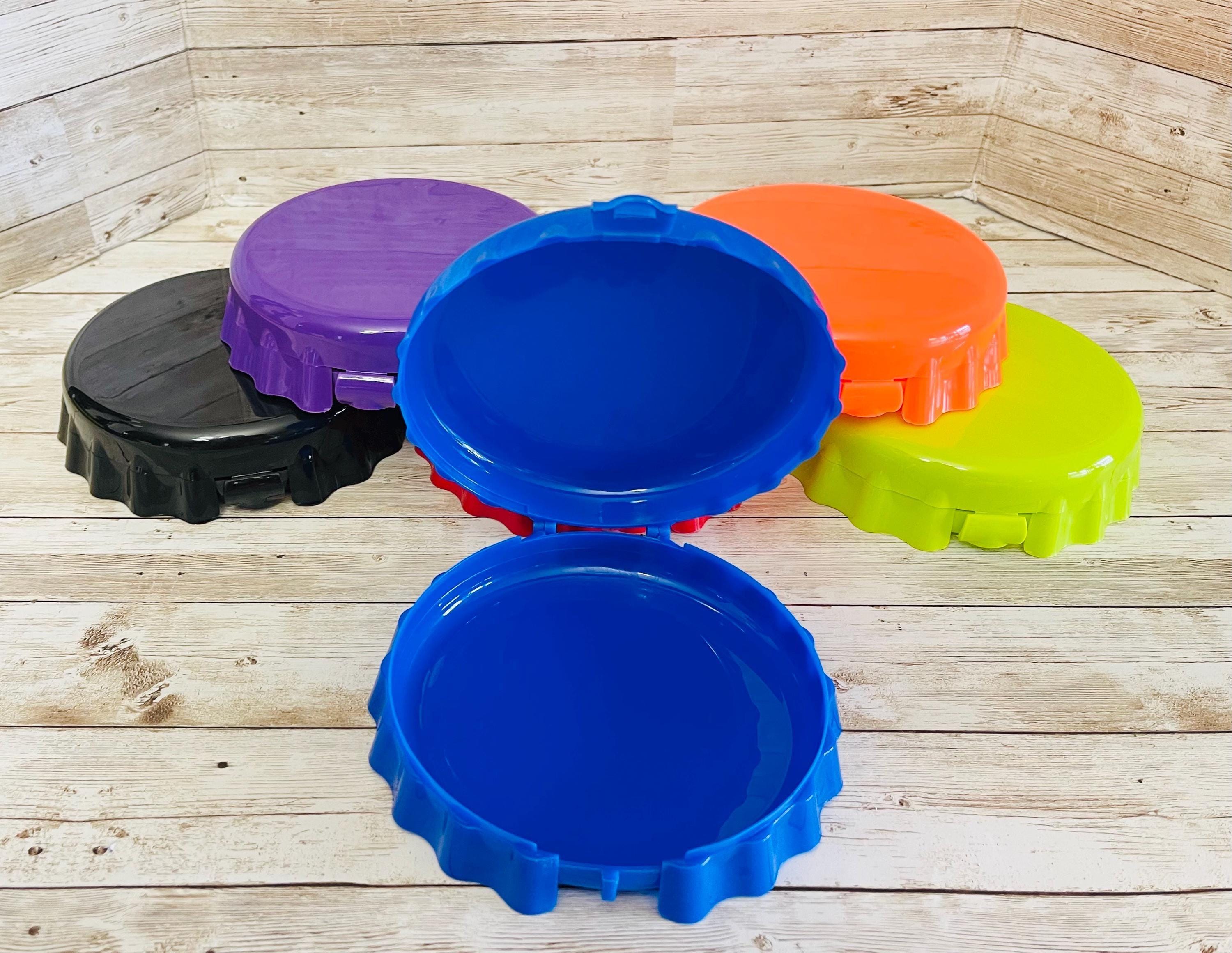 Ficheros Corcholatas para Loteria oh Guardar Monedas Cork Plastic Containers to Store Items by Chica Mexico