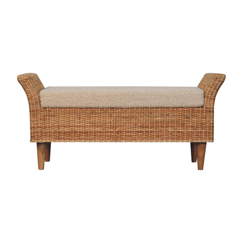 Riviera - Woven Bench - Oak by Unique Piece Furniture