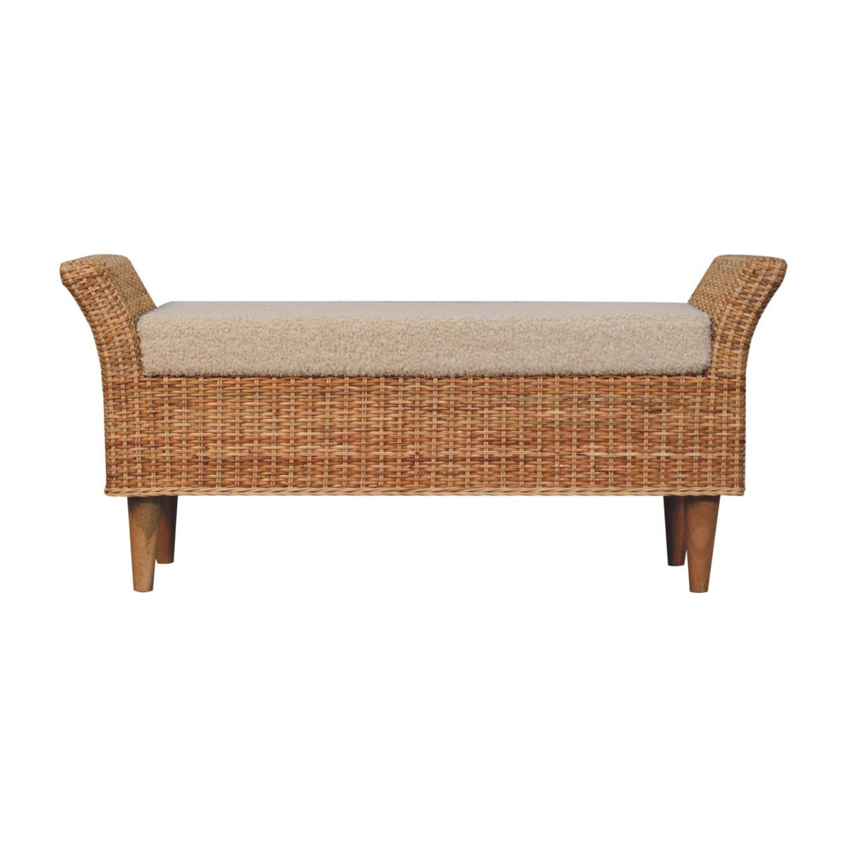 Riviera - Woven Bench - Oak by Unique Piece Furniture
