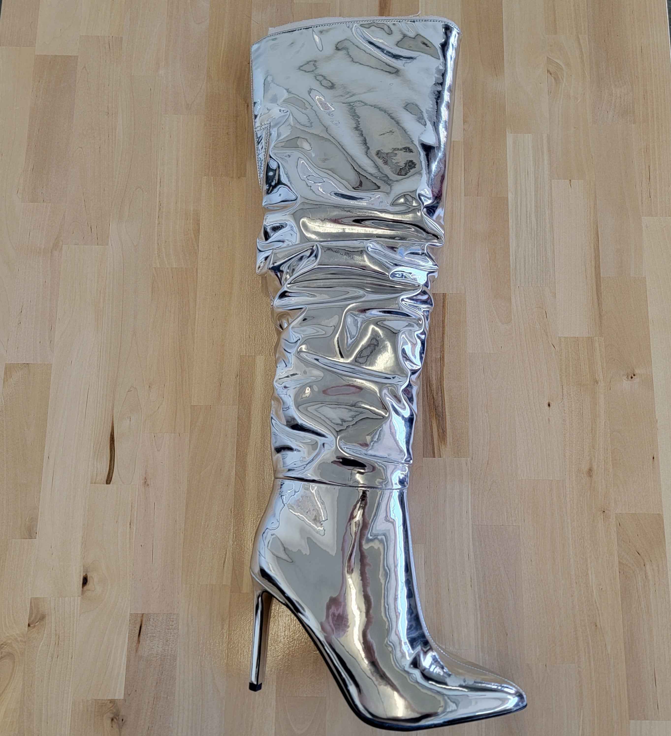 INC Silver Boots Sz 7.5 by Sweet Repeats