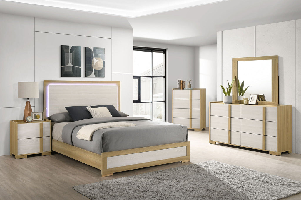 Hyland 5-piece Queen Bedroom Set Natural by Unique Piece Furniture