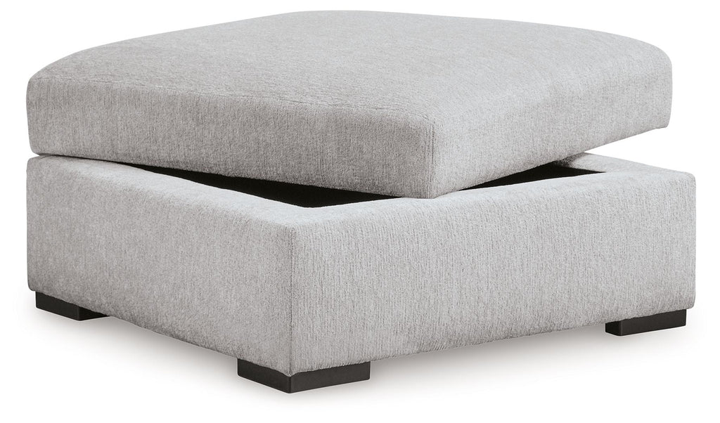 Gabyleigh - Ottoman With Storage - Nickel by Unique Piece Furniture