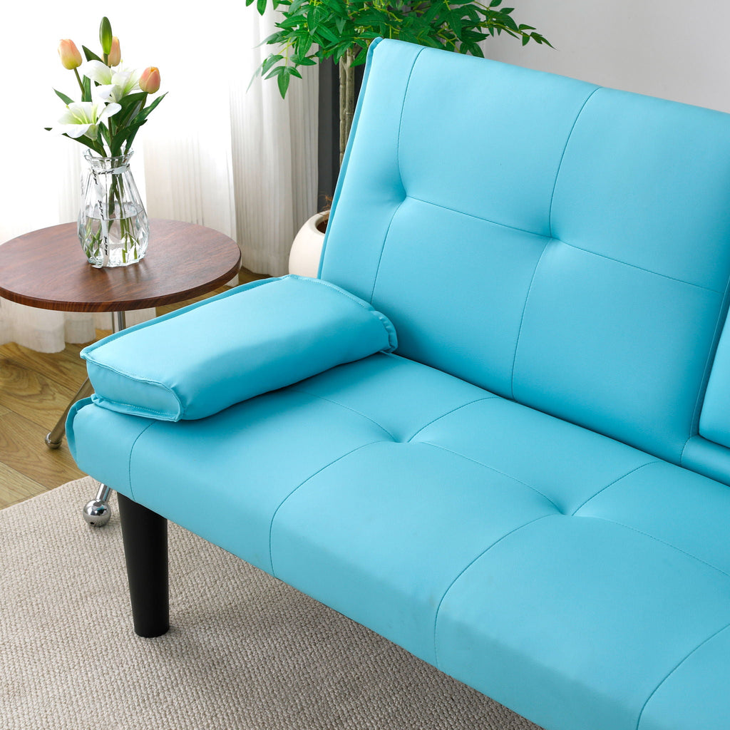 Sofa Bed With Foldable Design And Cup Holder by Unique Piece Furniture