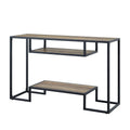 Idella - Sofa Table - Rustic Oak / Black by Unique Piece Furniture